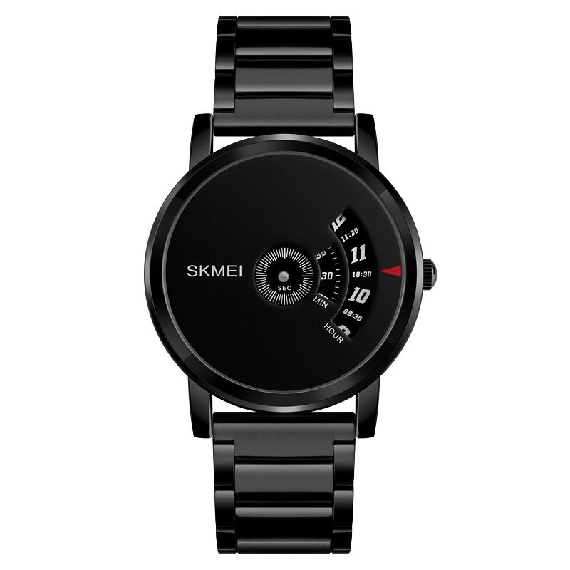 SKMEI Men Luxury Dial Quartz Wristwatch black