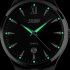 SKMEI Men Sports Quartz Watch Date Display Luminous Waterproof Stainless Steel Wristwatch Black