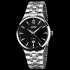 SKMEI Men Sports Quartz Watch Date Display Luminous Waterproof Stainless Steel Wristwatch Black