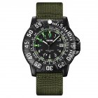SKMEI Mens Digital Watches Quartz Movement Well-sealed Waterproof Time Date Display Nylon Band Wrist Watch green