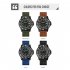 SKMEI Mens Digital Watches Quartz Movement Well sealed Waterproof Time Date Display Nylon Band Wrist Watch Brown