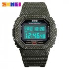 SKMEI Outdoor Sport Men Digital Watch 50M Waterproof Alarm Clock Fashion Watches  Army Green