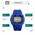 SKMEI Outdoor Sport Men Digital Watch 50M Waterproof Alarm Clock Fashion Watches  Denim Blue