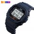 SKMEI Outdoor Sport Men Digital Watch 50M Waterproof Alarm Clock Fashion Watches  Denim Blue