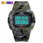 SKMEI Outdoor Sport Men Digital Watch 50M Waterproof Alarm Clock Fashion Watches  Camouflage