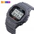 SKMEI Outdoor Sport Men Digital Watch 50M Waterproof Alarm Clock Fashion Watches  Gray