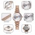 SKMEI Simple Casual All match Quartz Watch for Women Girls   Rose Gold