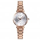SKMEI Simple Casual All match Quartz Watch for Women Girls   Rose Gold