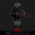 SKMEI Simple Style Fashion Men Quartz Watch Luxury Chic Steel Band 30M Waterproof Men Watches   BLACK