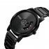 SKMEI Simple Style Fashion Men Quartz Watch Luxury Chic Steel Band 30M Waterproof Men Watches   Black Shell gun surface