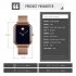 SKMEI Unisex Square Shape Casual Quartz Watch Sliver