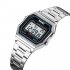 SKMEI Women Fashion Alarm Clock Waterproof Diamond Electronic Watch Silver