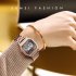 SKMEI Women Fashion Alarm Clock Waterproof Diamond Electronic Watch Silver