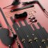 SM Leather Bondage Sets Restraint Kits Bed Restraints Cuffs Blindfold Spanking Paddle Black For Women And Couples red suit