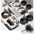 SM Leather Bondage Sets Restraint Kits Bed Restraints Cuffs Blindfold Spanking Paddle Black For Women And Couples red suit