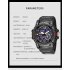 SMAEL Luxury Men Fashion Business Watch Led Digital Sports Quartz Wristwatch Casual Waterproof Calendar Clock Watches black
