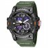 SMAEL Luxury Men Fashion Business Watch Led Digital Sports Quartz Wristwatch Casual Waterproof Calendar Clock Watches black