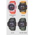SMAEL Luxury Men Fashion Business Watch Led Digital Sports Quartz Wristwatch Casual Waterproof Calendar Clock Watches Navy blue