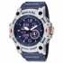 SMAEL Luxury Men Fashion Business Watch Led Digital Sports Quartz Wristwatch Casual Waterproof Calendar Clock Watches ArmyGreen