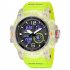 SMAEL Luxury Men Fashion Business Watch Led Digital Sports Quartz Wristwatch Casual Waterproof Calendar Clock Watches green