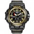 SMAEL Men Sports Watch 50m Waterproof Shockproof Clock Alarm Dual Display Luminous Quartz Wristwatch red