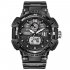 SMAEL Men Sports Watch Fashion Clock 50m Waterproof Luminous Pointer Multi functional Digital Quartz Wristwatch tea green