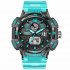 SMAEL Men Sports Watch Fashion Clock 50m Waterproof Luminous Pointer Multi functional Digital Quartz Wristwatch black