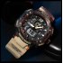 SMAEL Men Sports Watch Fashion Clock 50m Waterproof Luminous Pointer Multi functional Digital Quartz Wristwatch White