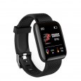 Heart Rate Blood Pressure Smart Watch black
