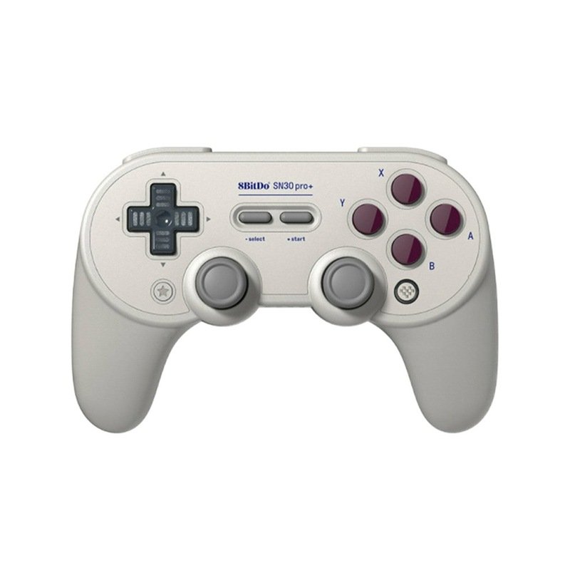 SN30 PRO+ Bluetooth Gamepad Controller with Joystick for Mac OS Switch Windows Android light grey