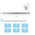 SOLLED 20 LEDs Portable Wireless Sensor Closet Under Cabinet Night Light Battery Powered for Stair Aisle Porch Bedroom Walkway