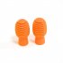 SOLO SD 20 4 Pcs Drum Accessories Silicone Drum Stick Head Rubber Sleeve Drumstick Rubber Case Cover for Percussion Instruments Orange