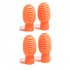 SOLO SD 20 4 Pcs Drum Accessories Silicone Drum Stick Head Rubber Sleeve Drumstick Rubber Case Cover for Percussion Instruments Orange