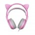 SOMIC G951S Pink Cat Headphones Wired Gaming Headset 3 5mm Headset with Mic for PC Pink