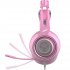 SOMIC G951S Pink Cat Headphones Wired Gaming Headset 3 5mm Headset with Mic for PC Pink