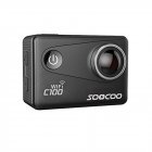 SOOCOO C100 4K Wifi Action Sports Camera Built in Gyro with GPS Extension Not Included  Ultra HD 20MP Screen HDMI Waterproof