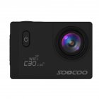 SOOCOO C30R Wifi 4K Sports Action Camera   Gyro 2 0 inch  LCD Screen  30M Waterproof  Adjustable Angle  Black
