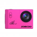 SOOCOO C30R Wifi 4K Sports Action Camera   Gyro 2 0 inch  LCD Screen  30M Waterproof  Adjustable Angle  Pink