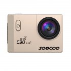 SOOCOO C30R Wifi 4K Sports Action Camera   Gyro 2 0 inch  LCD Screen  30M Waterproof  Adjustable Angle  Gold