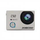 SOOCOO C50 Sports Action Camera   Wifi 4K  Gyro Adjustable Viewing Angles  NTK96660 30M Waterproof Sport DV  Silver