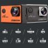SOOCOO S100 Pro Voice Control Wifi 4K Action Camera   Waterproof 2 0 Touch Screen with Gyro and Remote 20MP  Black