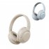 SPACEO3 Wireless Headset over Ear Computer Headphones Anc Noise Canceling Headset Light Grey