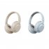 SPACEO3 Wireless Headset over Ear Computer Headphones Anc Noise Canceling Headset Light Grey