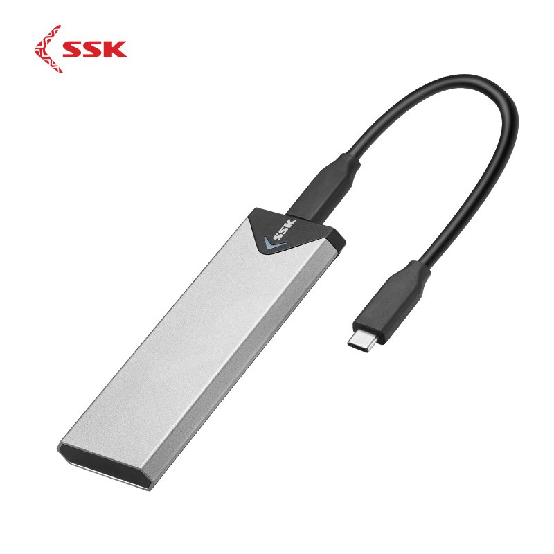 USB3.1 Type-C Hard Disk Case Silver
