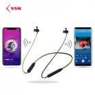 SSK Magnetic <span style='color:#F7840C'>Wireless</span> Bluetooth 4.1 Earphone Sports Earphone Headset Waterproof with Microphone for Mobile Phones Music Black