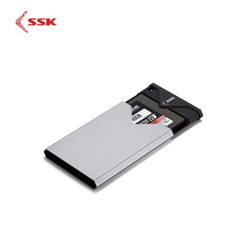 SSK External Hard Disk Case Silver