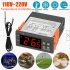 STC 1000 LED Digital Temperature Controller  50    99    LCD Display Screen For Aquariums Glass Containers Zoos Chicken Incubators STC 1000 220V