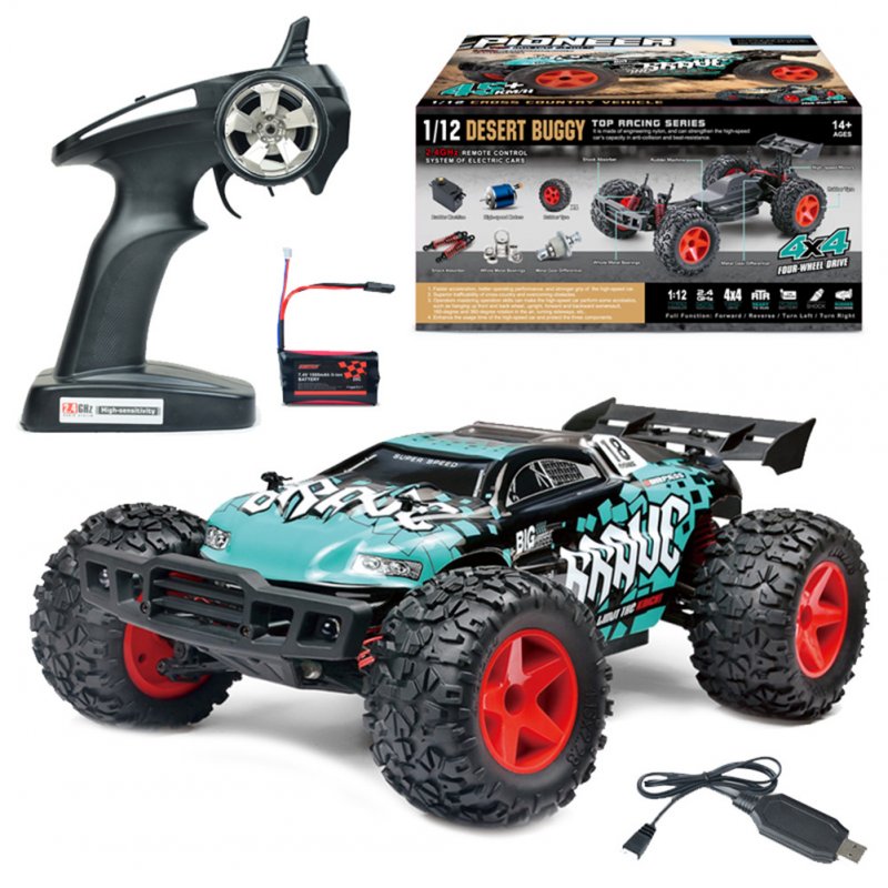 SUBOTECH BG1518 1/12 2.4G 4WD High Speed 35Km/h Off-Road Partial Waterproof RC Car green