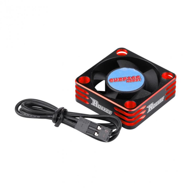 SURPASS HOBBY Metal Motor Cooling Fan RC Car Accessory 28000RPM Heat Dissipation Cooling Fan for 540 Brushless Motor Small size red