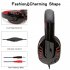 SY755MV Fashion Wired Gaming Headset Earphone for Computer SY755MV black and red PC does not shine headphones with packaging